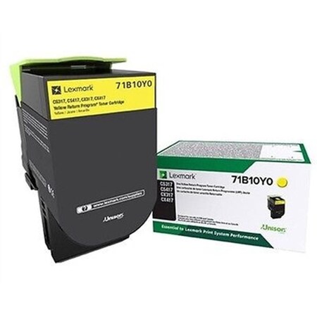 Lexmark Cs317DN Original Toner Cartridge, Yellow LEX71B10Y0